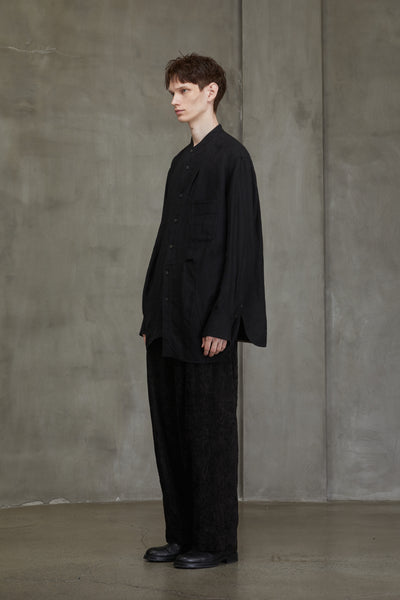 ASYMMETRIC PLEATED SHIRT – ZIGGY CHEN