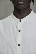 MANDARIN COLLAR POCKET SHIRT