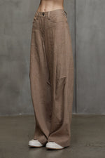 ARTICULATED KNEE WIDE LEG TROUSERS