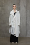 HUGE COLLAR ASYMMETRICAL SHIRT COAT