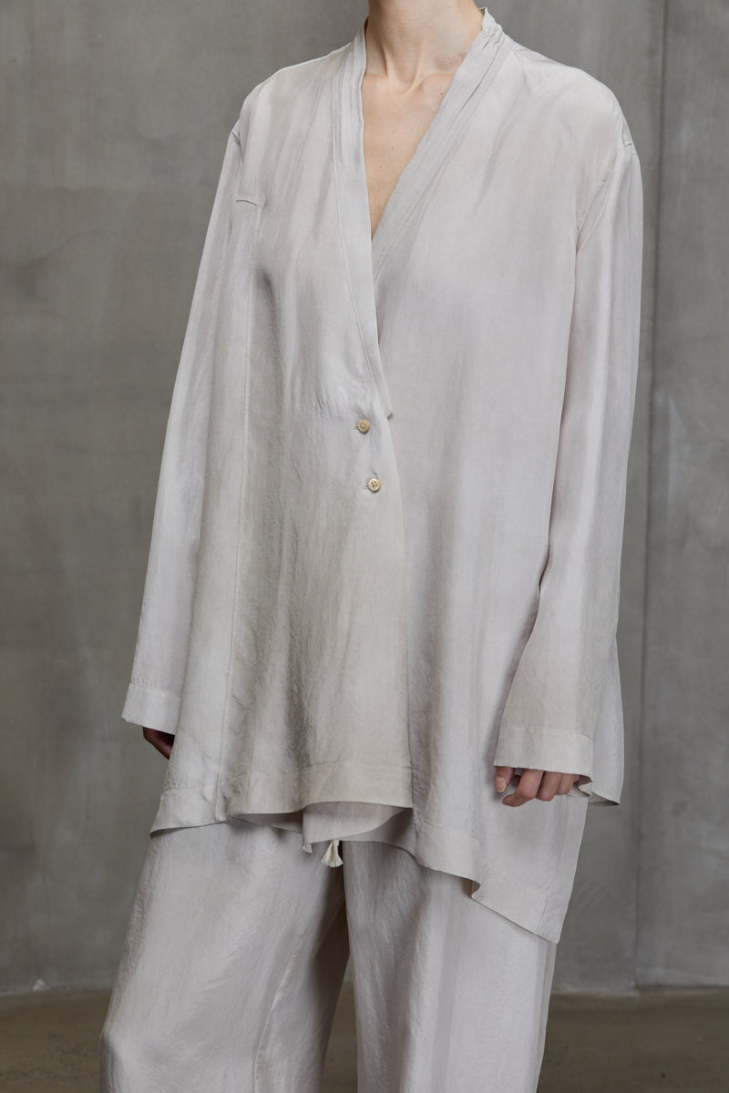 ASYMMETRICAL LONG SHIRT JACKET