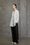 PLEATED LONG SHIRT