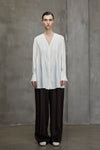 PLEATED LONG SHIRT