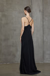 Y-SHAPED BACK STRAP LONG DRESS