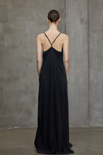 Y-SHAPED BACK STRAP LONG DRESS