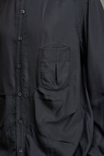 MANDARIN COLLAR POCKET SHIRT