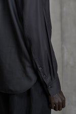 MANDARIN COLLAR POCKET SHIRT