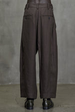 FRONT PLEAT TAPERED LONG TROUSERS