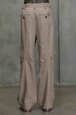 ARTICULATED KNEE STRAIGHT-LEG TROUSERS