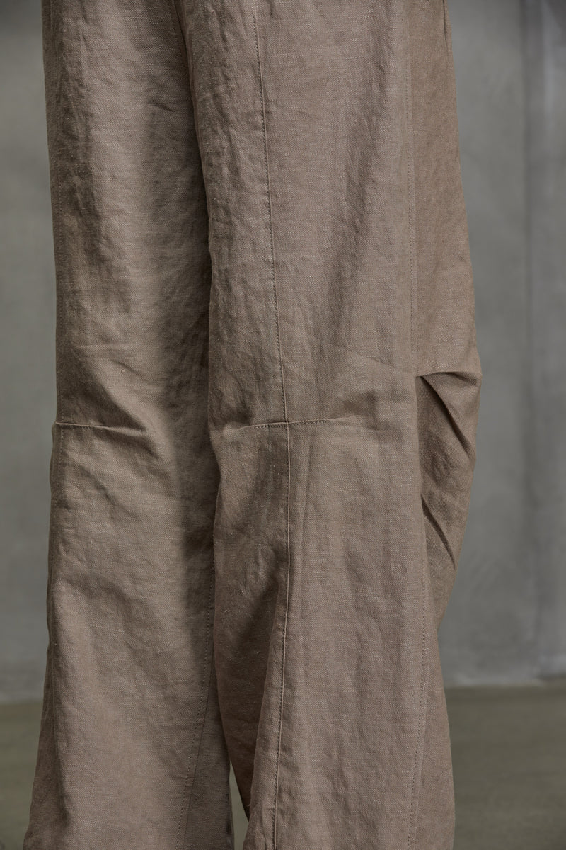 ARTICULATED KNEE STRAIGHT-LEG TROUSERS