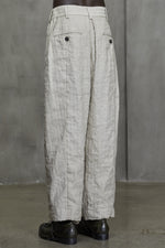 FRONT PLEATED WIDE LEG LONG TROUSERS