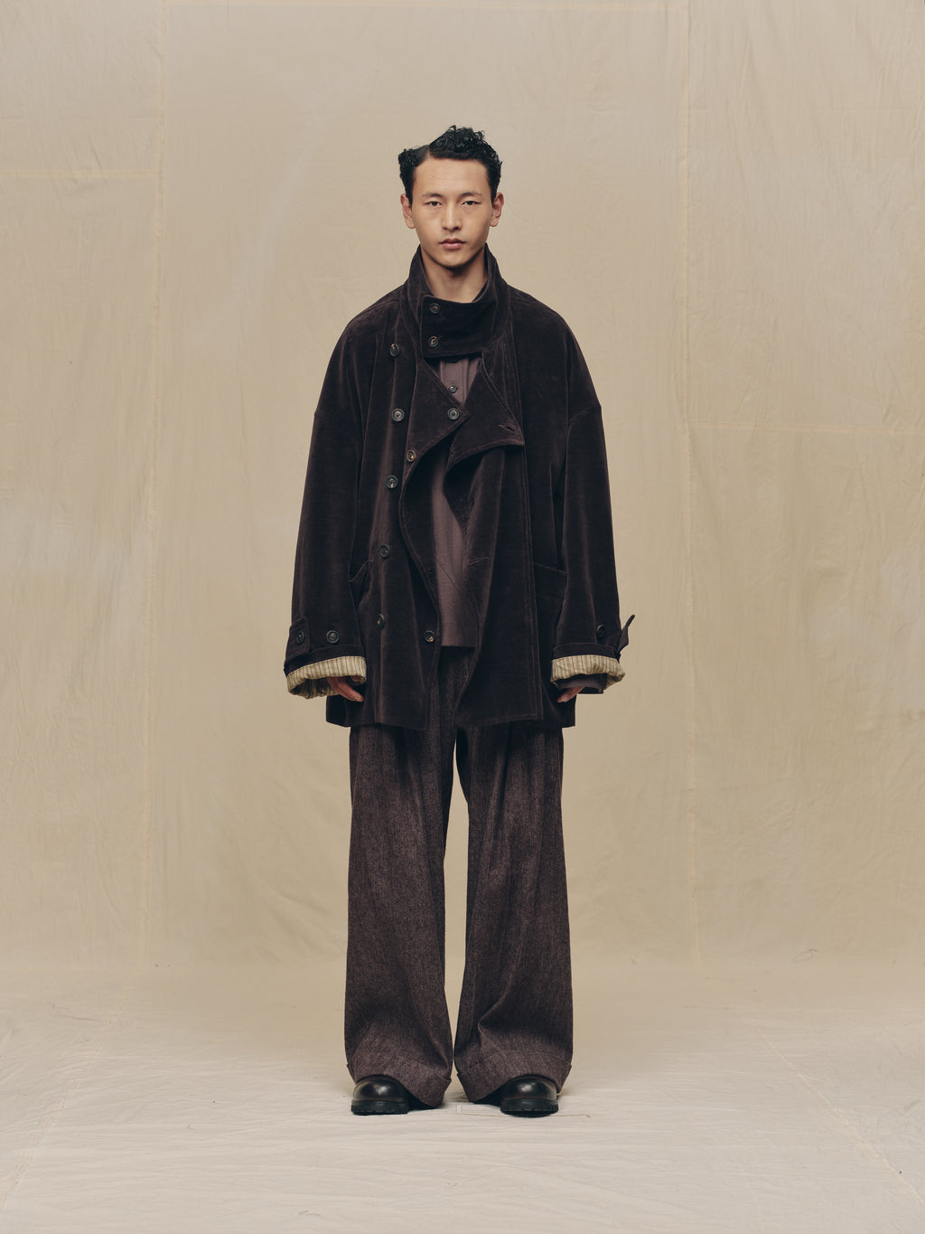 STAND COLLAR SHORT COAT – ZIGGY CHEN