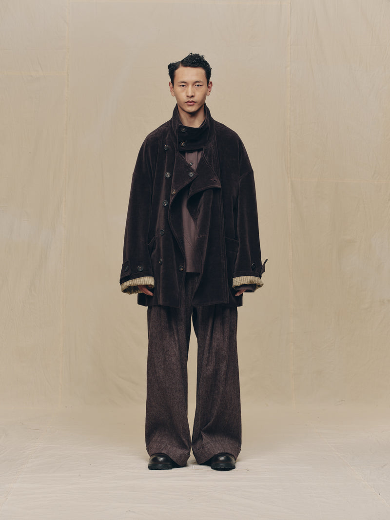 STAND COLLAR SHORT COAT – ZIGGY CHEN