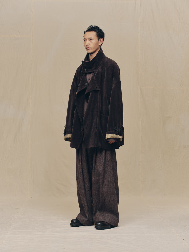 STAND COLLAR SHORT COAT – ZIGGY CHEN