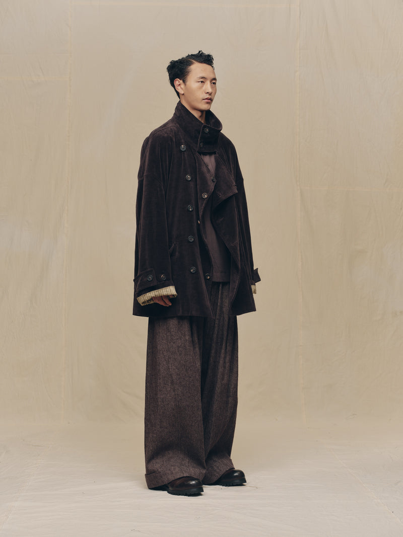 STAND COLLAR SHORT COAT – ZIGGY CHEN