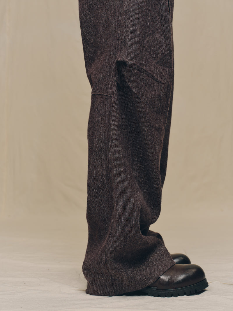 ARTICULATED KNEE DENIM TROUSERS – ZIGGY CHEN