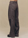 ARTICULATED KNEE DENIM TROUSERS