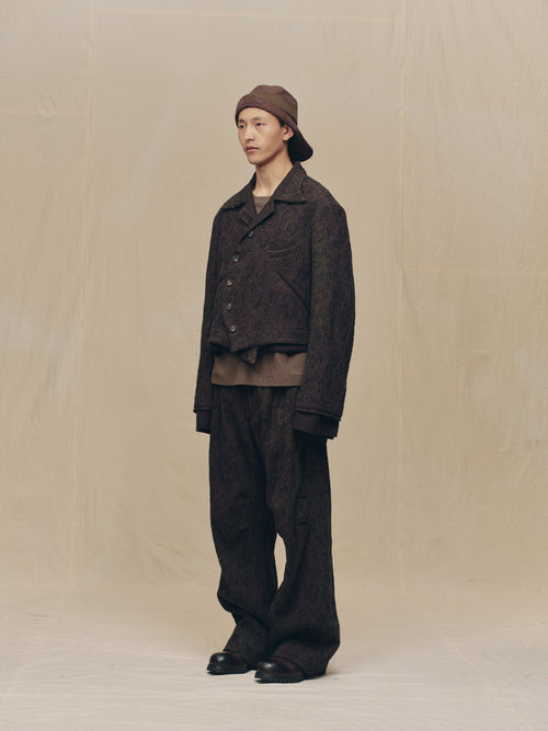 DOUBLE-BREASTED PATCHWORK JACKET