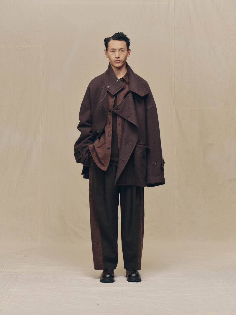 STAND COLLAR SHORT COAT – ZIGGY CHEN