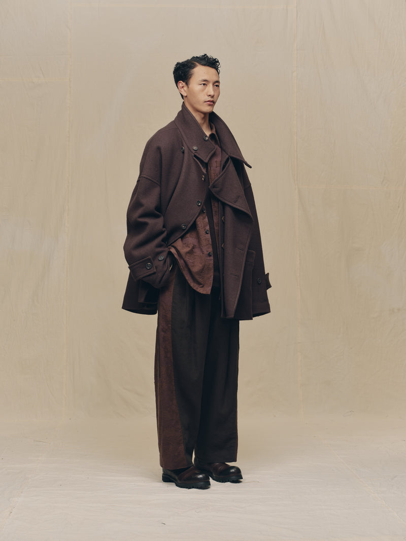 STAND COLLAR SHORT COAT – ZIGGY CHEN