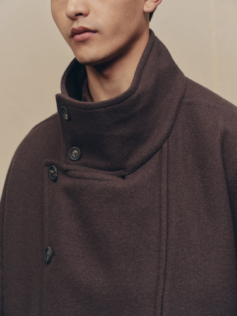 STAND COLLAR SHORT COAT – ZIGGY CHEN