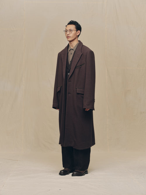 TWO BUTTON "SCAR" LONG COAT
