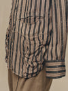WAVE-SHAPED STRIPE SHIRT