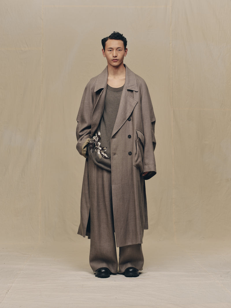 JACQUARD TRENCH COAT – ZIGGY CHEN