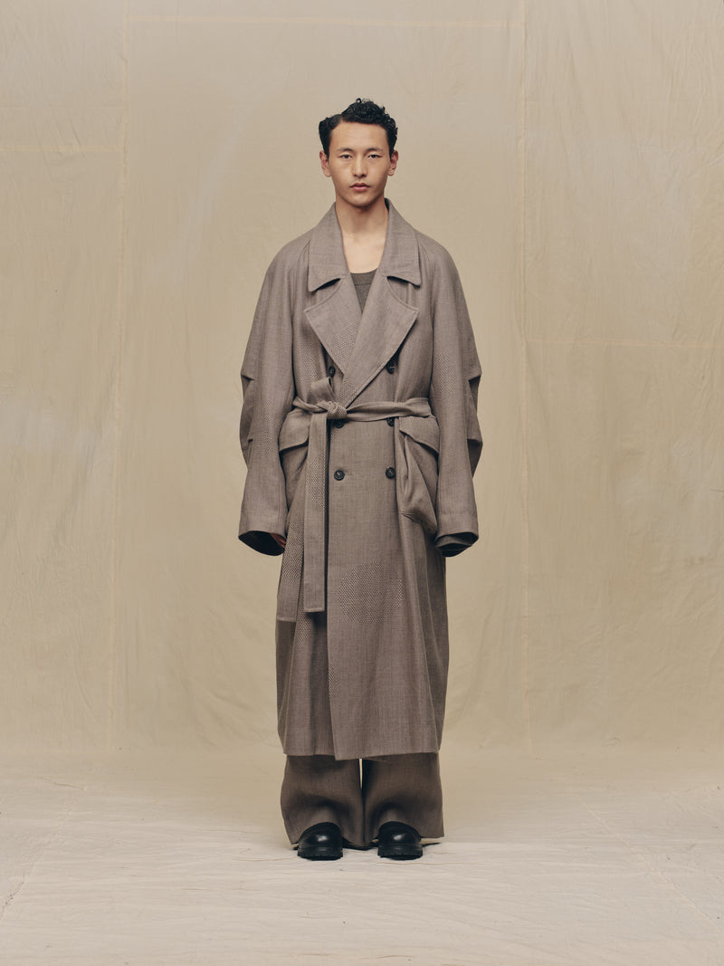 JACQUARD TRENCH COAT – ZIGGY CHEN