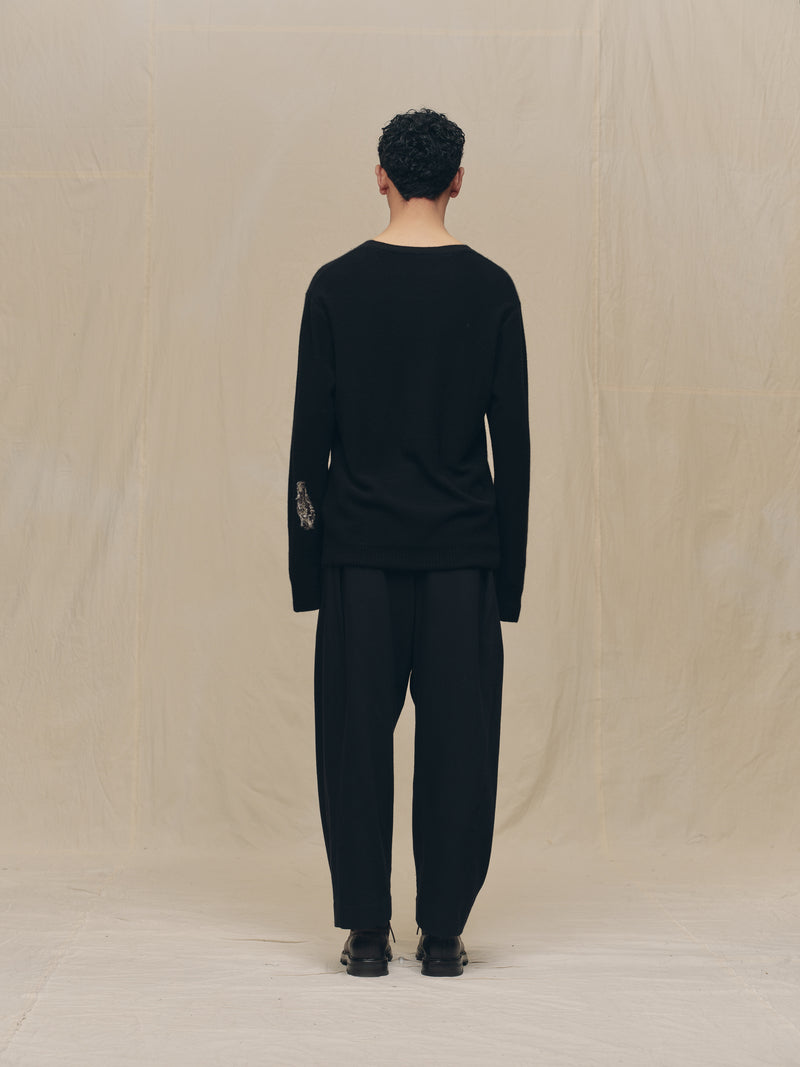 SMALL STATUE INTARSIA SWEATER – ZIGGY CHEN