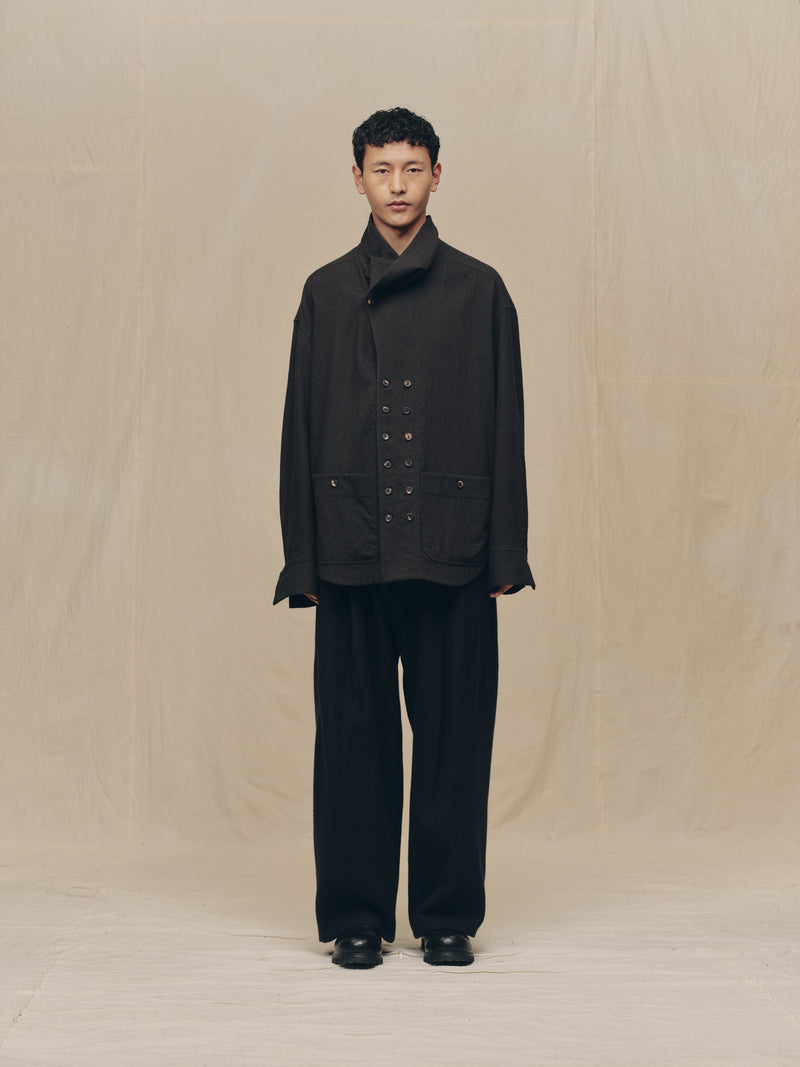 HIGH NECK SHIRT JACKET – ZIGGY CHEN