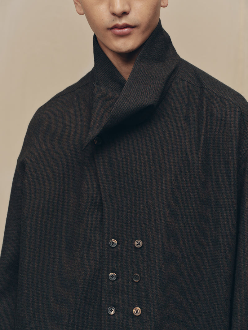 HIGH NECK SHIRT JACKET – ZIGGY CHEN