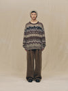 FLOAT  THREAD JACQUARD SWEATER