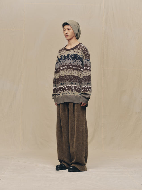 FLOAT  THREAD JACQUARD SWEATER