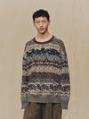 FLOAT  THREAD JACQUARD SWEATER