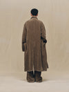 CORDUROY DOUBLE-BREASTED LONG COAT