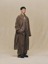 CORDUROY DOUBLE-BREASTED LONG COAT