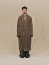 CORDUROY DOUBLE-BREASTED LONG COAT