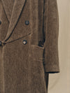 CORDUROY DOUBLE-BREASTED LONG COAT