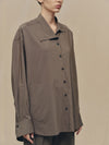 ASYMMETRIC COLLAR SHIRT