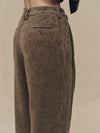 CORDUROY WIDE-LEG TROUSERS