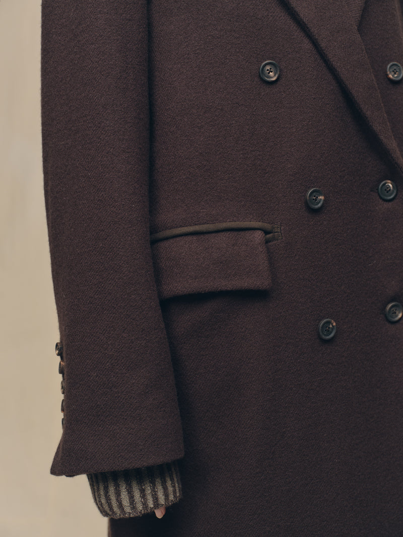 【tyページ】未使用級　WOOL DOUBLE BREASTED COAT DOUBLE-BREASTED LONG COAT – ZIGGY CHEN