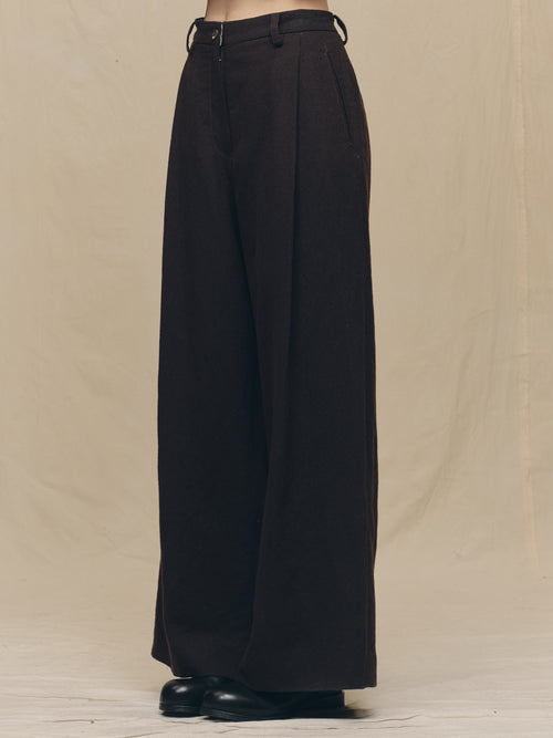EXTRA WIDE-LEG TROUSERS