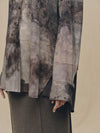 DIGITAL PRINT ASYMMETRIC COLLAR SHIRT