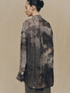 DIGITAL PRINT ASYMMETRIC COLLAR SHIRT