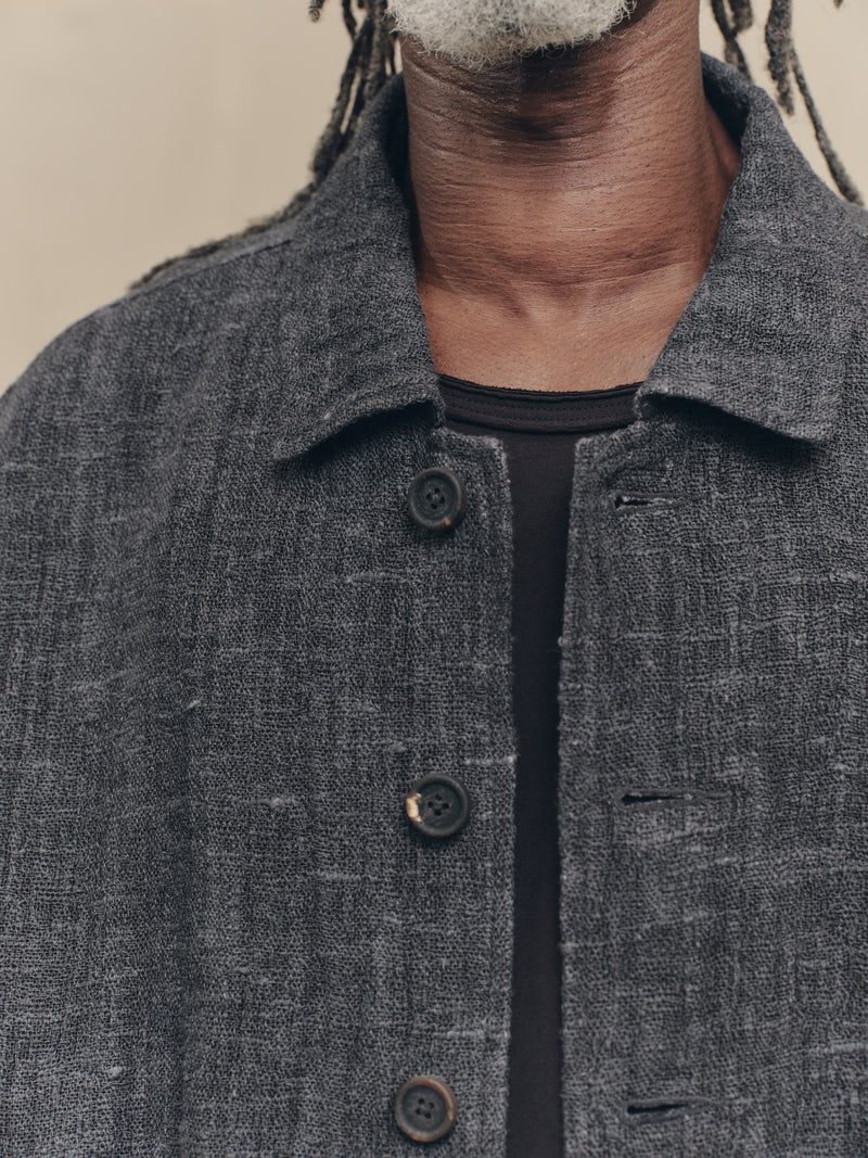 SPREAD COLLAR CROPPED JACKET – ZIGGY CHEN