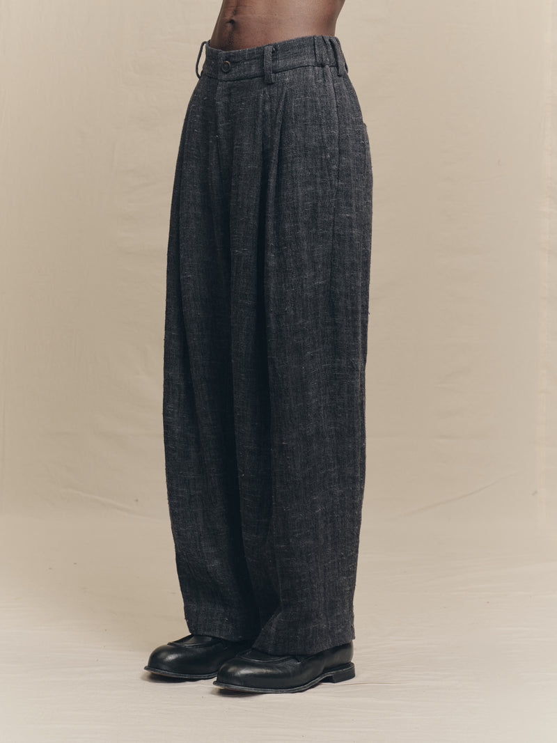 DROP CROTCH WIDE LEG TROUSERS – ZIGGY CHEN