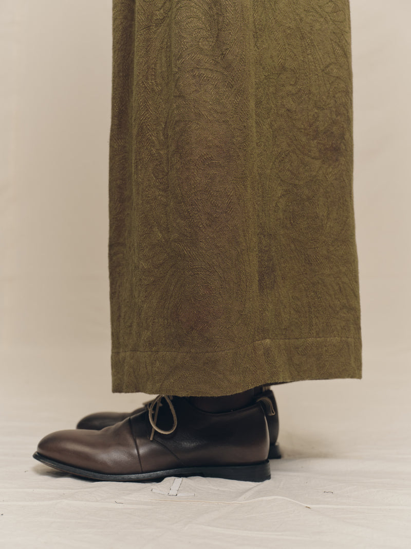 JACQUARD WIDE LEG TROUSERS – ZIGGY CHEN