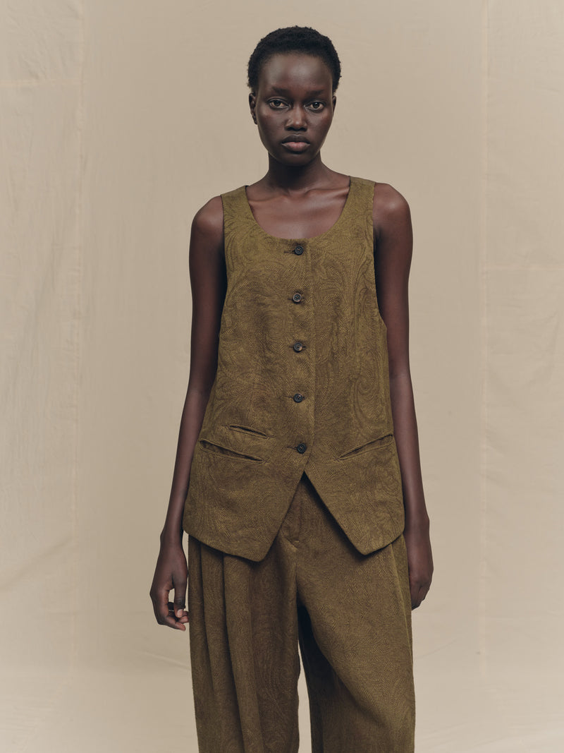 BACK STRAP WAISTCOAT – ZIGGY CHEN