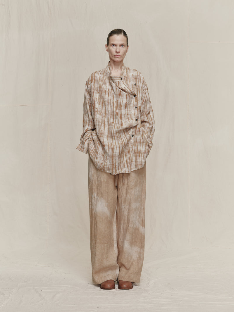 ASYMMETRIC MANDARIN COLLAR SHIRT – ZIGGY CHEN